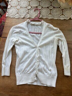 Old Navy white cardigan